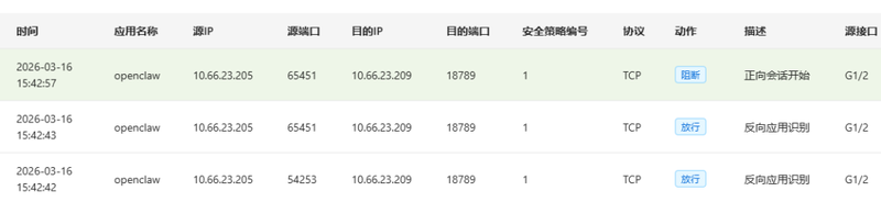 AI智能体OpenClaw隐患凸显；绿盟NF防火墙多维防护，助力企业稳健前行。
